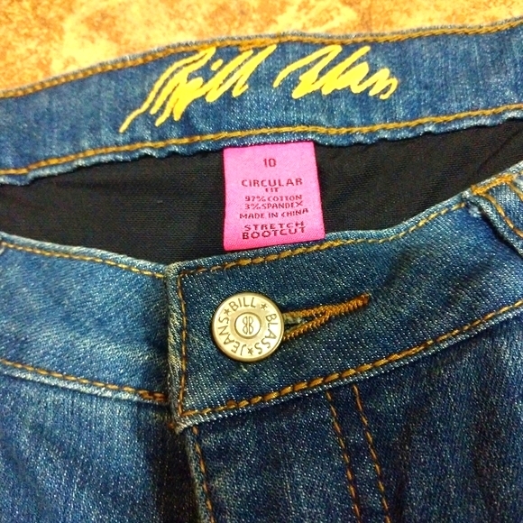 Vintage Bill Blass Stretch Bootcut circular fit  flare lag Jeans , size 10 Short - Picture 3 of 8